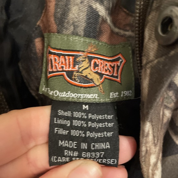 Trail Crest Soft Oak Camo Highland Timber 2 Piece Kid Quiet Hunting Gear Bibs - Picture 14 of 16